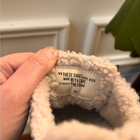 Voile blanche Julia shearling Cozy Gray  and Sherpa women sneakers.